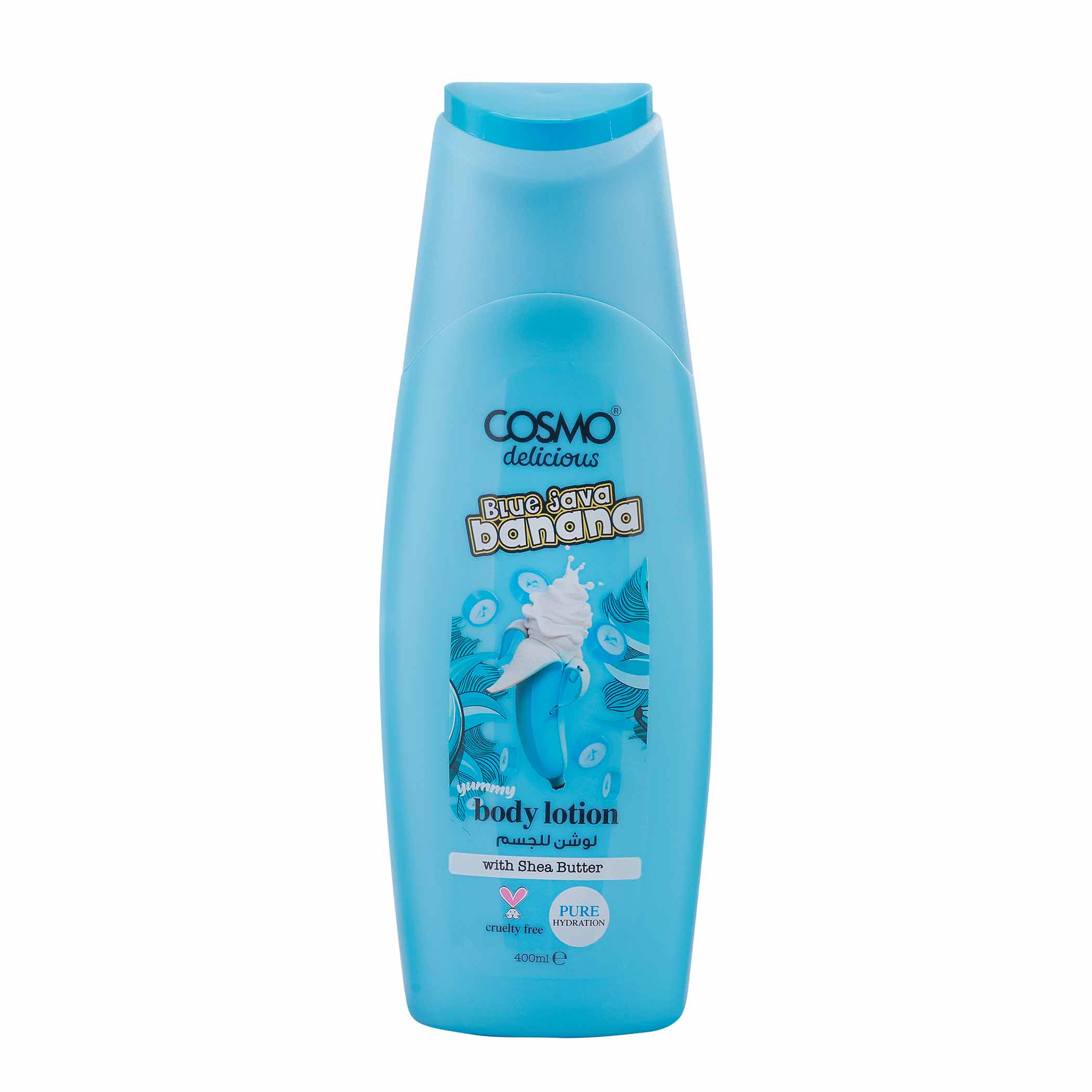 Loción corporal COSMO Delicious Blue Java Banana 400 ml