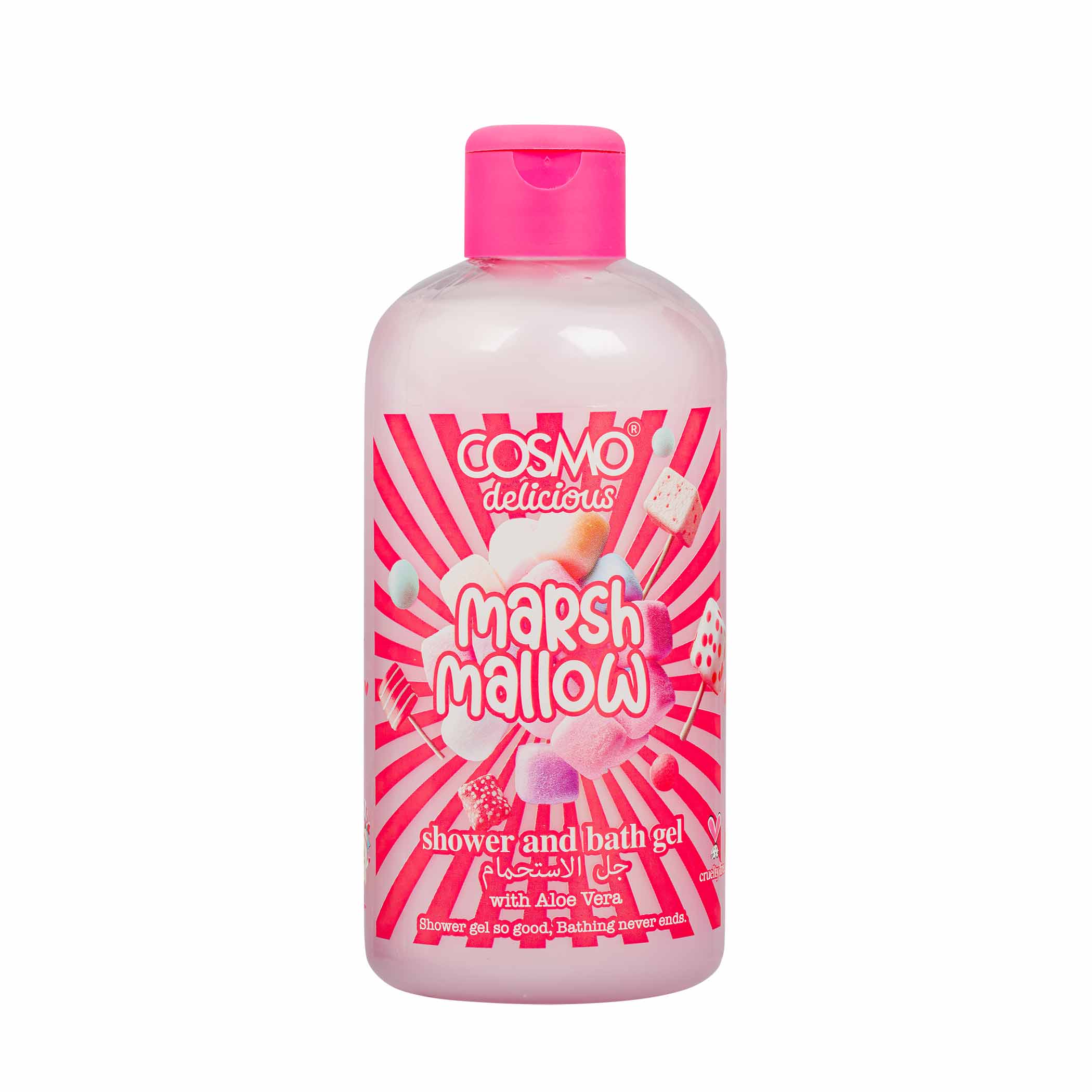 Gel de ducha y baño COSMO Delicious Marshmallow 500 ml
